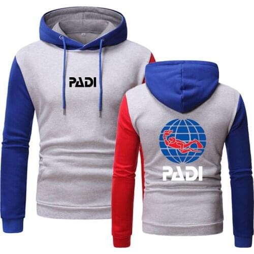2021 Spring Autumn Scuba driver Padi Mens Movement Hedging Hoodies Popular Comfortable Splicing Tops Popular Hooded Clothing
