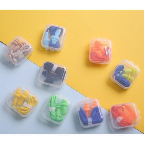 5 Pairs of Soft Anti-Noise Ear Plug Silicone Foam Tapered Earplug Waterproof Swim Diving Travel Sleep Noise Reduction Insulation