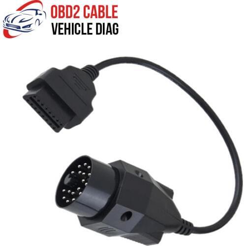 5PCS/LOT OBD2 Adapter for BMW 20 pin to OBD2 16 PIN Cable Female Connector e36 e39 X5 Z3 for BMW 20pin Free Shipping