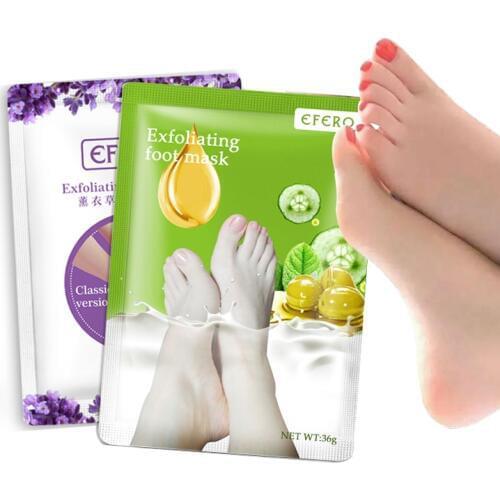 7Pair Peeling Foot Masks Lavender Exfoliating Feet Mask Remove Cuticles Dead Skin Foot Patches for Legs Socks for Pedicure