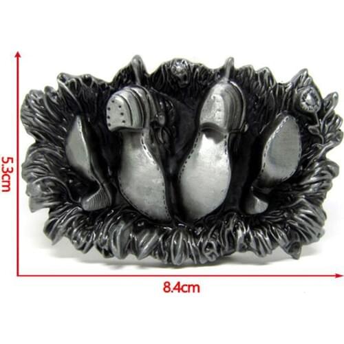 American Western Cowboy Metal Belt Buckle Funny Boots Skull Guitar Rocker Biker