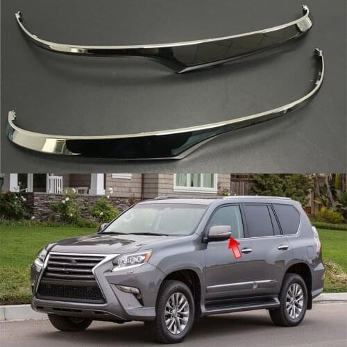Replace For Lexus LX570 2015-2019 Special Black Edition Rearview Side Mirrors Strip Decoration Chrome Trim Car Accessories