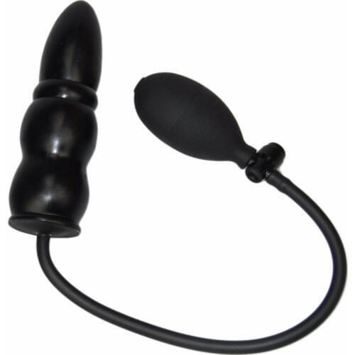Big 3Balls Inflatable Ass Plug Dick Adjustable Intumescent Vaginal Anal Stopper Penis Gay Butt Plug Huge Toys Dildo women