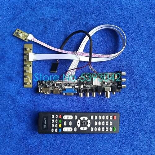 For LP133WH2 (TL)(M1)/(TL)(M2)/(TL)(M3)/(TL)(M4) digital panel 1366*768 LVDS 40-Pin USB+AV DVB-T 3663 controller board kit