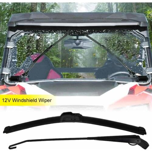 12V Electric Windshield Wiper Motor UTV Kit for Polaris Ranger Hard Coated