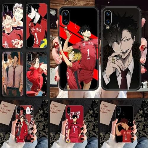 Haikyuu Kuroo Phone case For Huawei Honor 6 7 8 9 10 10i 20 A C X Lite Pro Play black fashion prime soft shell 3D cell cover