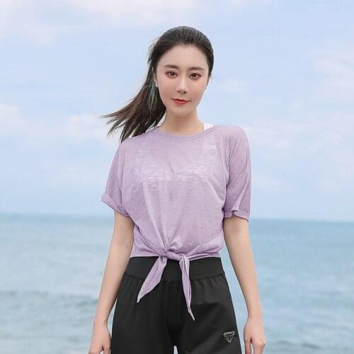 Large Size Summer Women Sport Shirts Loose Quickly Dry Sweatshirts Running Jogger Fitness Gym Workout Casual Shirt Activewear