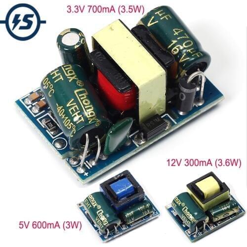 For Arduino Power Supply Module AC-DC 3.3V 5V 12V 600mA 3W Isolated Switching 220V to 3.3V 5V 12V Buck Step Down Module Voltage