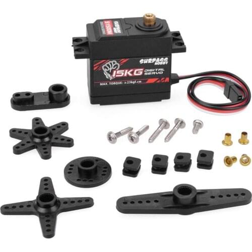 Durable SURPASS HOBBY 15KG Metal Gear Servo S1500M Digital Servo For 1/8 1/10 RC Car Fine Workmanship
