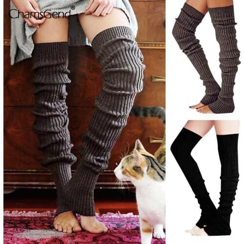 2021 Autumn Winter Stockings Women Thigh High Stocking Nylon Over Knee Students Girls Long Warm Stockings Knitted Tights