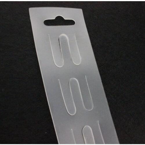 4.5*90cm PP plastic hook Hanger commodity holder hook strip Hanging Clip Strip 24 hooks Display fixture