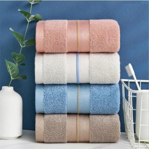 2pcs Combed Cotton Hand Towel 35*75cm Adult Strong Absorption Travel Towel Plus Thick Home Textile Hand Towel
