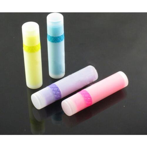 3g Empty Lipstick Tube Colorful Lipstick tube cream bottle Mouth Lip Balm Stick Sample Cosmetic Container F20172217