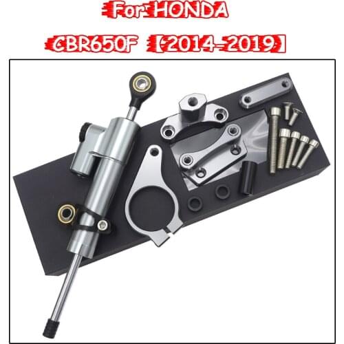 For HONDA CBR650F CBR 650F CBR650 F 2014 2015 2016 2017 2018 2019 Motorcycle CNC Adjustable Steering Damper Stabilizer Mounting