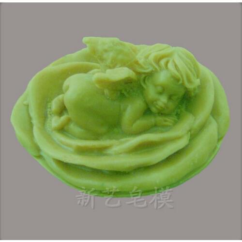 Sleeping Baby 3D Soap Mold Candle Mold Handmade Silicone Molds for Soap Candle Making