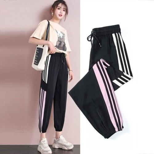 Loose Oversize Hip-Hop Style Versatile Leg Pants Spring and Autumn 2021 New Harlan Slacks Black Trousers For Girls