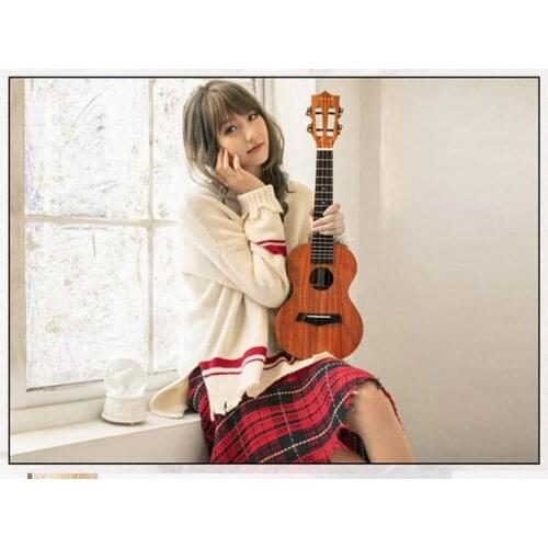 Ukulele 26 Inch Rosewood Fingerboard Acacia Wood Body Beginner Students