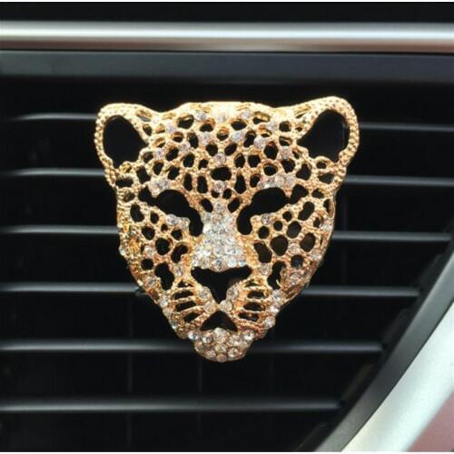 Universal Leopard Head Modeling Car Decorative Perfume Air Conditioning Perfume Car Air Fresher Odor Removal Aroma