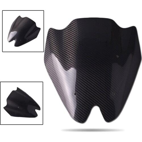 Motorcycle Windshield Street Bike Windscreen Screen Double Bubble Windproof Deflector For Kawasaki Z 1000 Z1000 2011-2014