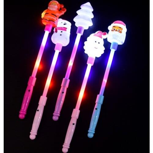 Factory led flashing birthday party Christmas glow stick snowman glow stick senior magic fairy wand Christmas activities gifts