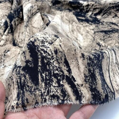 Dress Chiffon Fabric Summer Magmatic Flowing Pattern Breathable Cosplay DIY Craft 1 Yard