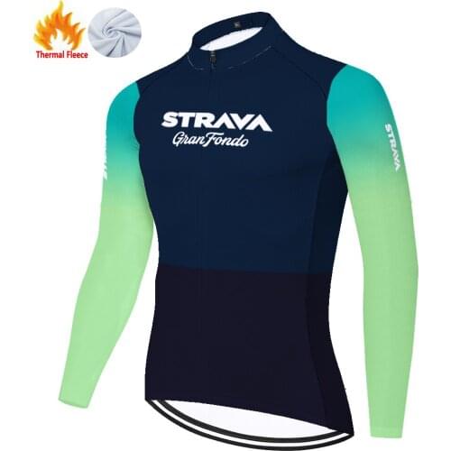 Strava Winter Thermal Fleece Clothes Mallots Homme Cycling Jersey Camisa Equipamento Maillot Ciclismo Tricota Ciclismo Hombre