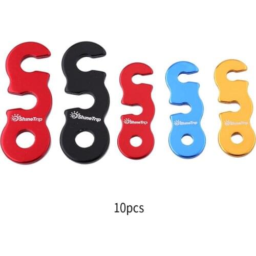 10pcs/lot Awning Tent Wind Rope Buckle Quick Release Shelter Camp Tent Rope Adjuster Stopper Tightener Tent Accessories