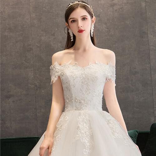 AIJINGYU Ivory Dress Modern Gowns With China Free Shipping Muslim Women 2021 Luxury Lace Wedding Couture