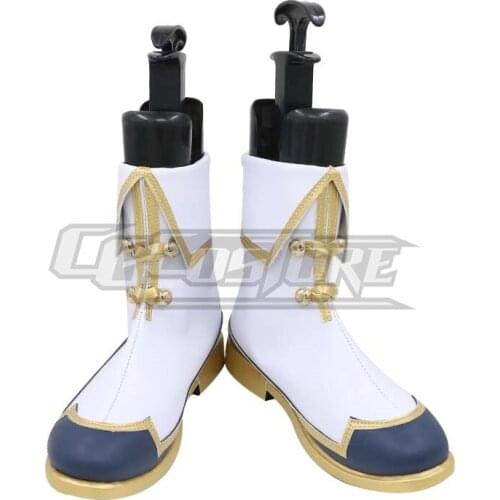 Anime Cosplay Shoes Boots VTuber Minato Aqua Costume Hand-made Leather Christmas Halloween Free ship ACS-1169