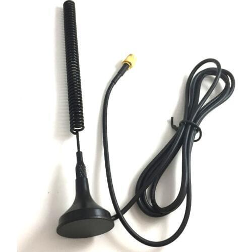 1pcs 150-170mhz 450 mhz Antenna 5dbi Sucker Aerial With Sma Male Connector 1.5M RF174 Cable