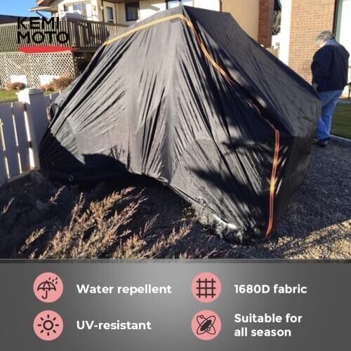 KEMIMOTO UTV Cover Side-by-Side SxS Vehicle Waterproof Sun Shade Storage Cover for Polaris RZR XP /4 1000 900XC