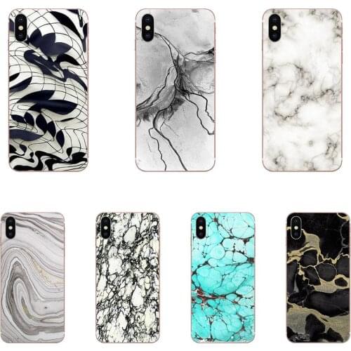 For Huawei Honor 10 10i 20 20i 8S lite Y9 Prime Y7 2019 Y5 2018 p40 lite pro Mobile Phone Case Cover Fashion Black Marble Stone