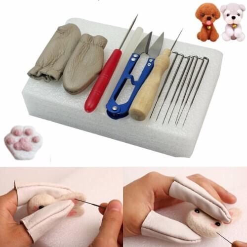 DIY Felting Needles Starter Kit Wool Felt Tool Craft Mat + Needles + Accessories