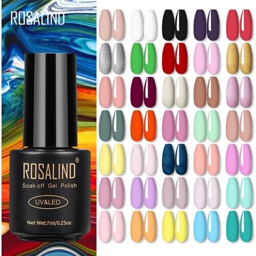 ROSALIND Gel Polish Fall Winter Color Nail Gel Polish All For Manicure Nails Art Soak Off UV LED Semi Permanent Varnishes