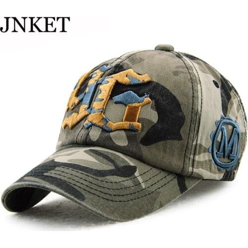 JNKET Fashion Outdoor Baseball Cap Hat Unisex Camouflage Embroidery Snapbacks Hats Sunhat Sports Cap Gorras Baseball Casquette