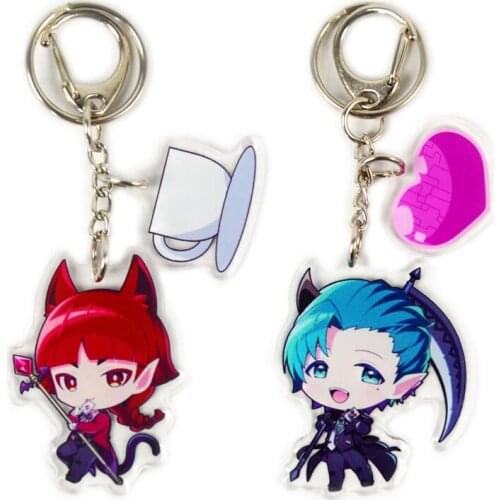 Aime Mairimashita! Iruma-kun Suzuki Iruma Clara Valac Cosplay Acrylic Keychain Charm Keyring Phone Pendant Gifts Key Chain
