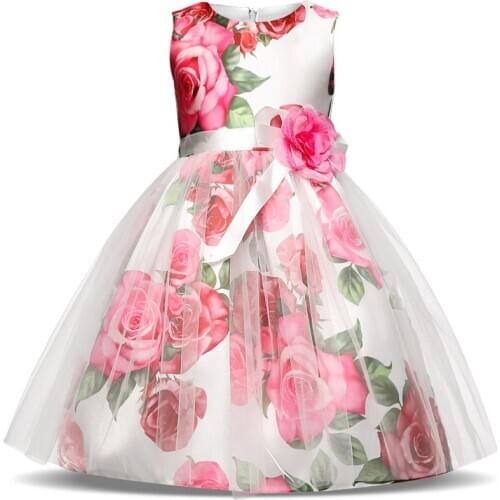 Summer Toddler Girl Dresses For Little Girl School Wear Children Wedding And Holiday Clothing Kids Party Dresses For Girl 8 10T