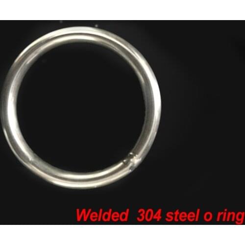 M3 M4 M5 outer dia 20 30 40 50 60 80 100 mm welded steel O ring circle 304 round solid chain window screen sliding fishing