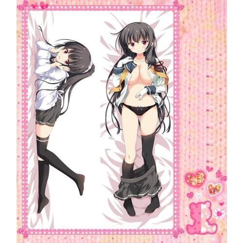 Anime Cartoon Collection Peachy Poly Microfabric Double Bolster Hugging Pillow Case Cover No.512144
