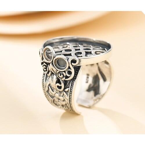 20*20mm 925 STERLING SILVER men Semi Mount Bases Blanks base blank Pad VINTAGE wedding rings ring Setting set diy A5343