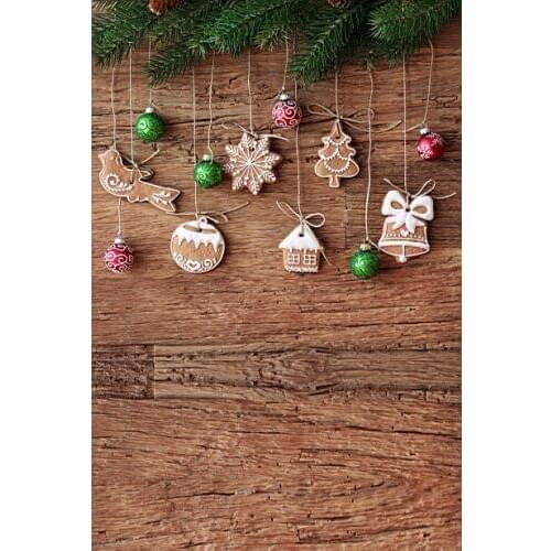 VinylBDS 8X8FT Christmas Photography Backdrop Wooden Children Backgrounds For Photo Studio