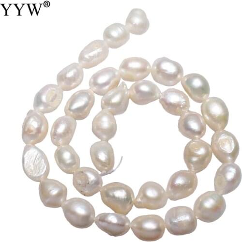 Wholesale White Pearls Potato Freshwater Pearl Beads Natural Bead For Jewelry Making DIY Necklace Bracelet Jewelry Accessories