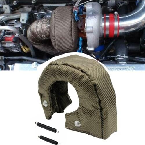 Full Titanium T3 T4 Turbo Charger Heat Shield Cover Blanket Fit For : T4 GT40 GT45 GT47 T3 / GT30/GT32/GT35/GT37 Car Accessories