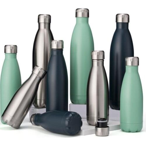 Portable Fashion Water Bottle Thermos Rainbow Cola Vacuum Flask Travel Insulated Bottle Stainless Steel Sports Drinkware Gift