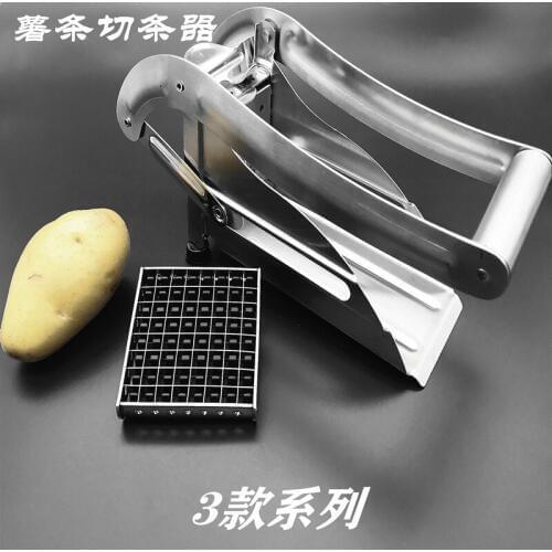 Chip Cutter Household Manual Strip Cutter Stainless Steel Potato Cutting Machine Commercial Cucumber Strip Cutter Dicer