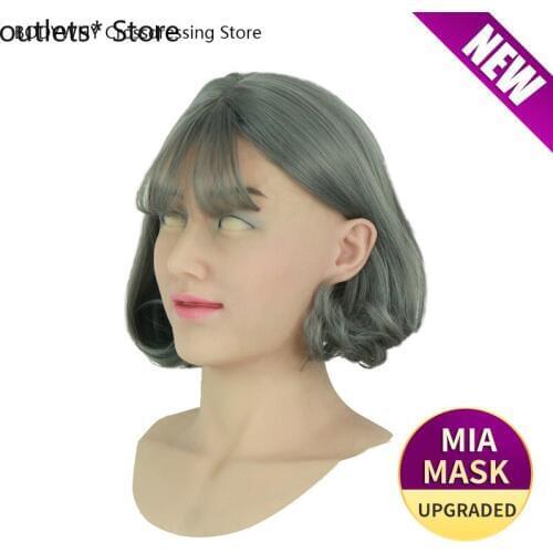 Silicone Mask Latex Sexy Cosplay Artificial Realistic Skin Mask for Crossdresser Transgender Male Shemale Drag Queen