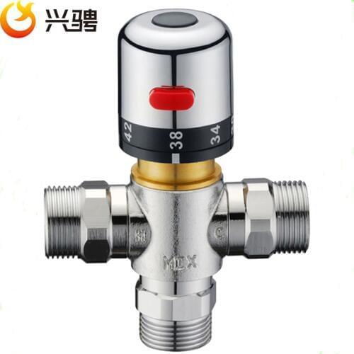 G3/4"(DN20)Thermostatic valve thermostatic mixing valve Solar shower brass temperature control valve, solar pipe valve