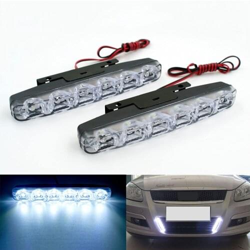 Waterproof High Powe LED DRL Daylight Driving Daytime Running Light Lamp For Car SUV Sedan Coupe Vehicle Universal