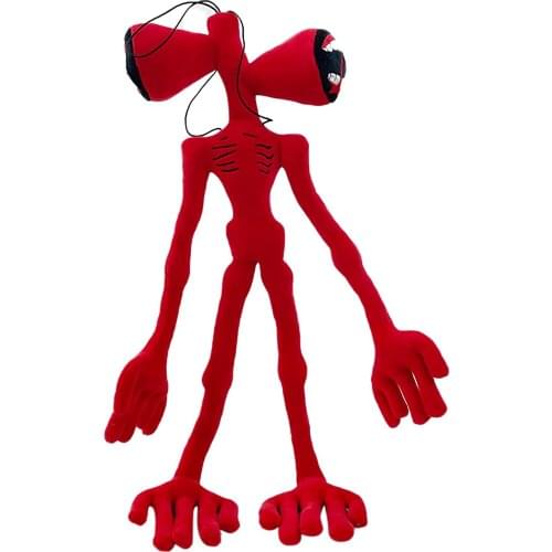 Funny Plush Double Headed Stuffed Plush Doll Siren Head Handsome Whistle Figures Model Scary Terror Decorations Kids Gifts 55cm