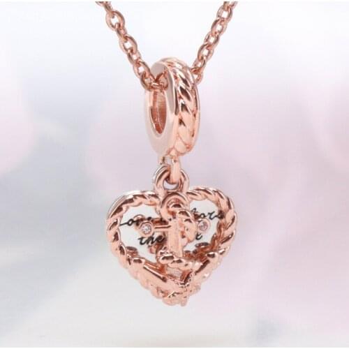 Bewill Summer New Cross Border Popular Suit Knot Heart Shape And True Love Anchor Pendant Fashion Rose Gold Boat Anchor